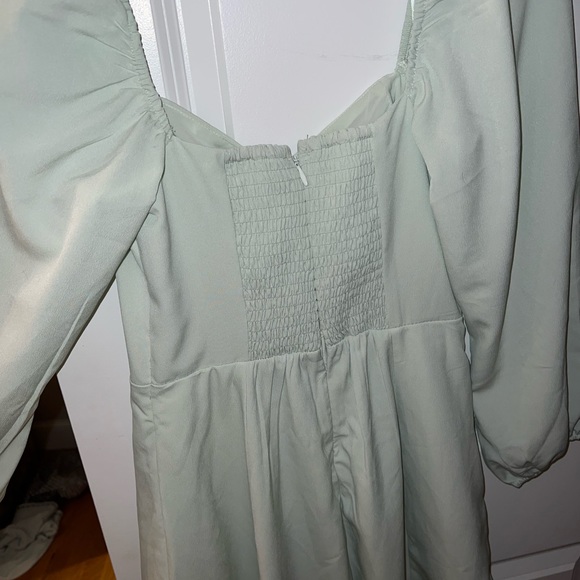 Light teal green Abercrombie & Fitch long sleeve dress size XS - Picture 3 of 3